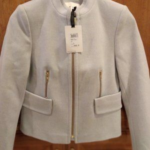 Reiss Light Gray Jacket with Gold Accents